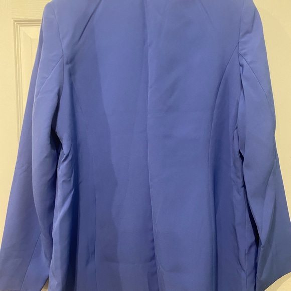 Jessica London Elegant Blue Women's Suit Jacket - Picture 2 of 6